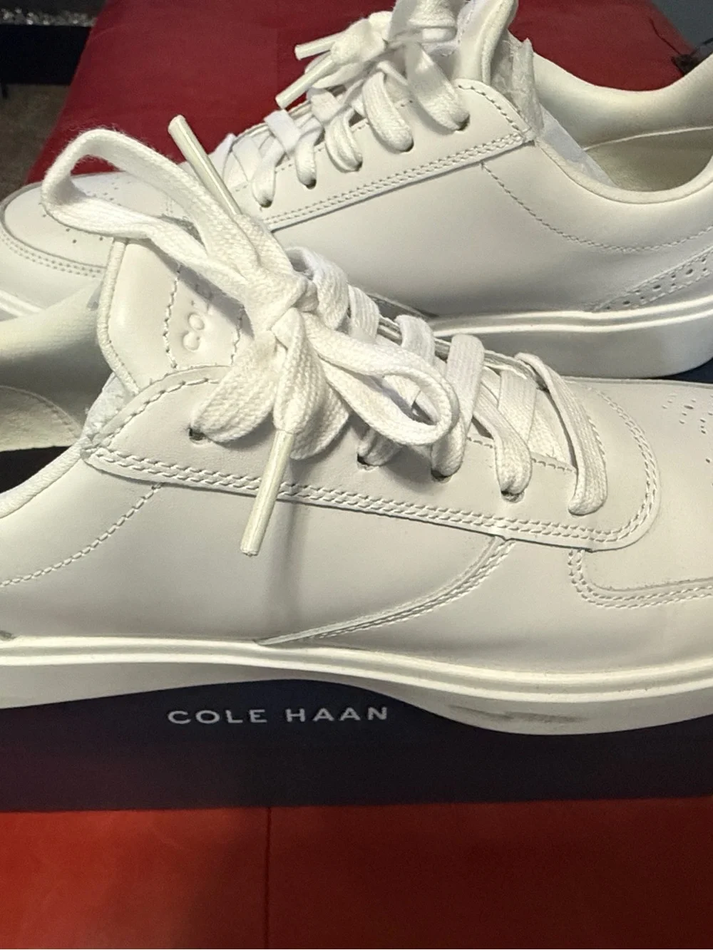 Cole Haan Men's Grand Crosscourt Transition Sneakers White Leather size 10.5